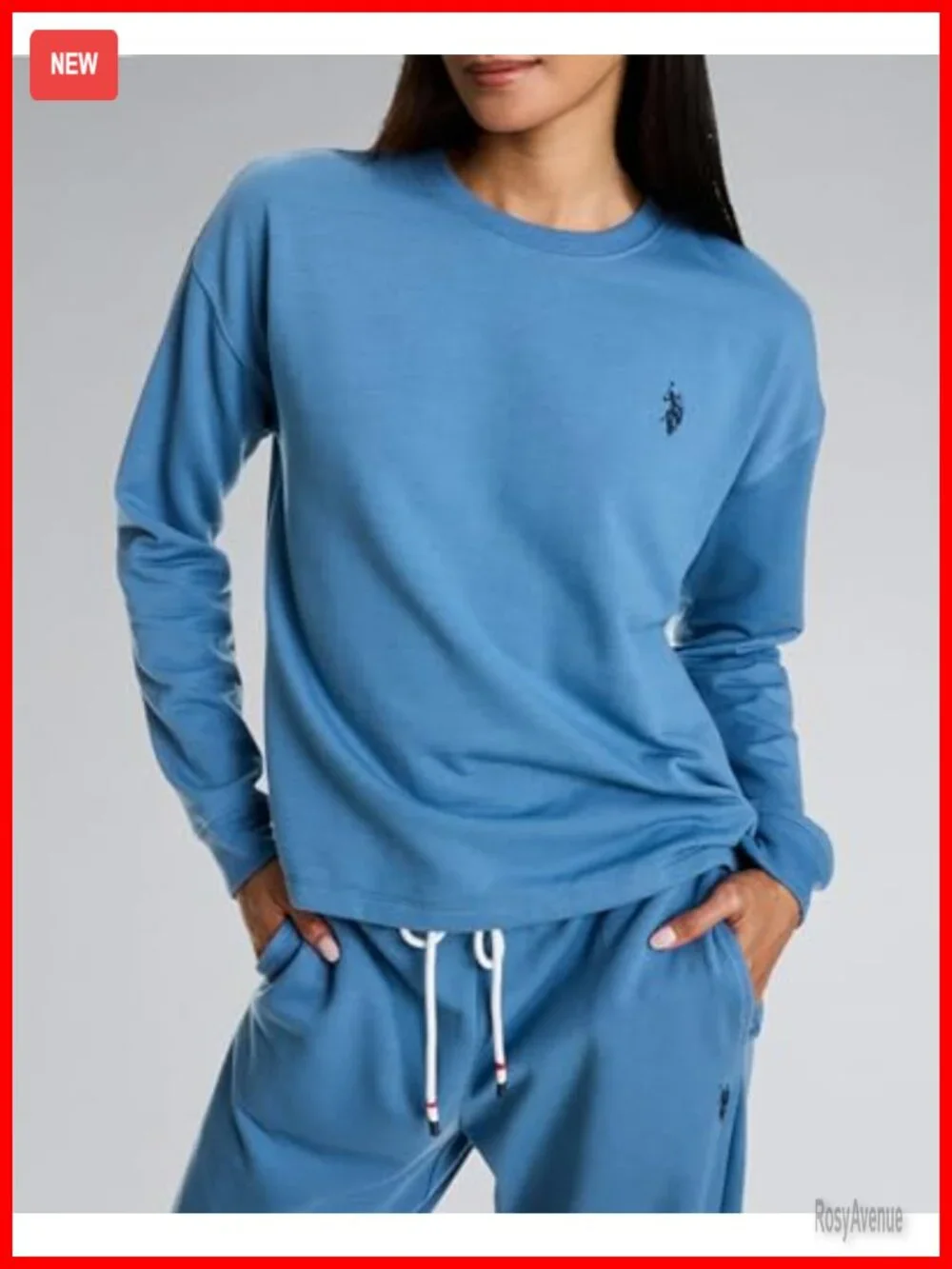 2-Piece Lounge Set with Sweatshirt and Jogger Pajama Pants